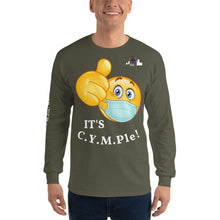 Load image into Gallery viewer, Men's Long Sleeve Shirt-Dark With White Letters