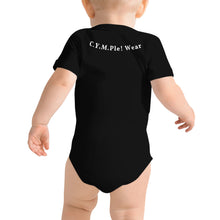 Load image into Gallery viewer, Baby One Piece T-Shirt-Dark With White Letters