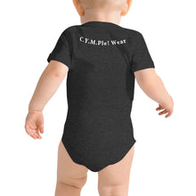 Load image into Gallery viewer, Baby One Piece T-Shirt-Dark With White Letters