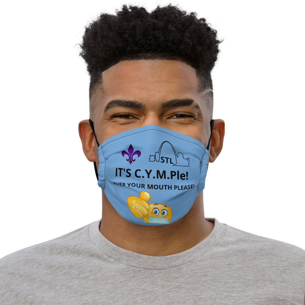 Premium face mask-Blue1