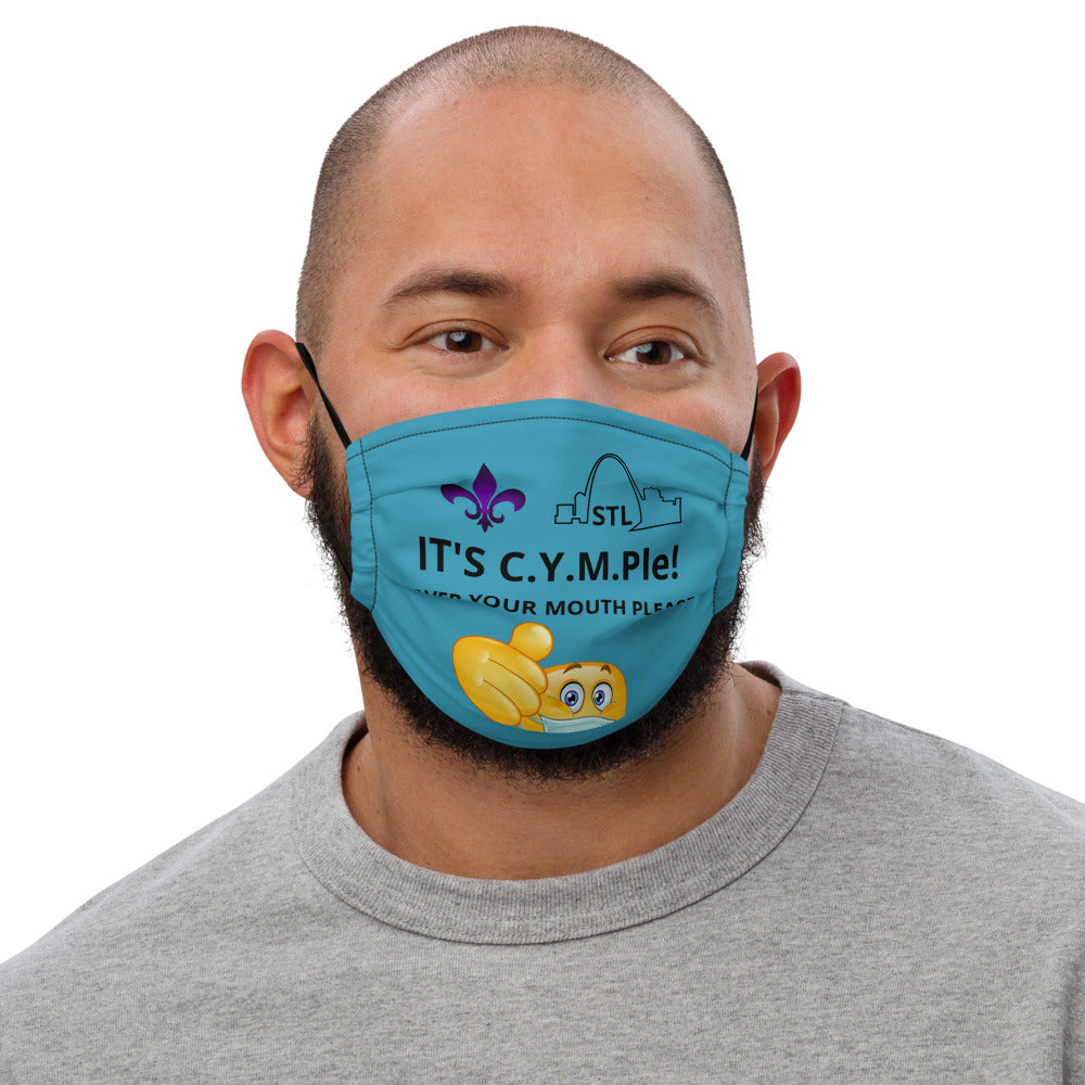 Premium face mask-Blue2