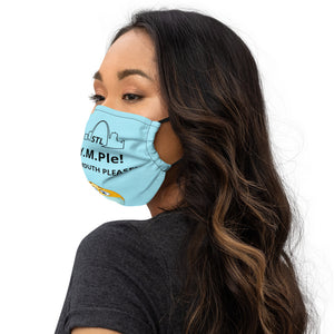 Premium face mask-Light Blue