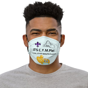 Premium face mask-Pale Blue