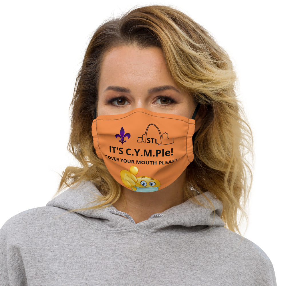 Premium face mask-Orange