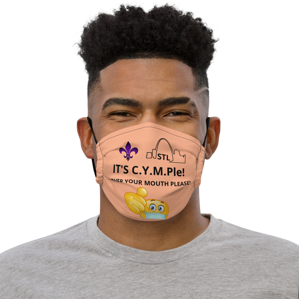 Premium face mask-Light Orange