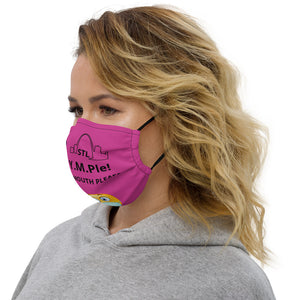 Premium face mask-Dark Pink