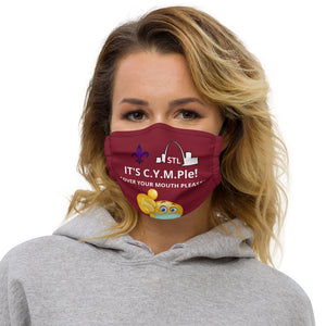 Premium face mask-Burgundy