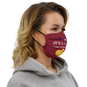 Premium face mask-Burgundy