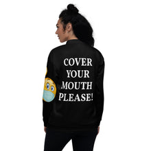 Load image into Gallery viewer, Unisex Bomber Jacket-Black
