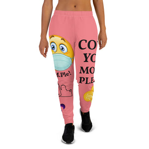 Women's Joggers-Medium Pink