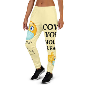 Women's Joggers-Pale Yellow