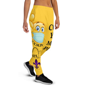 Women's Joggers-Yellow-Gold