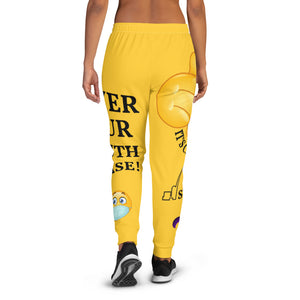 Women's Joggers-Yellow-Gold