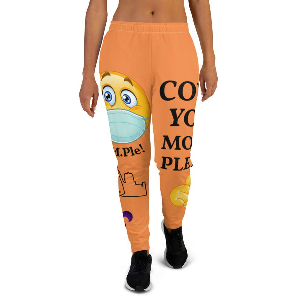 Women's Joggers-Orange