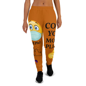 Women's Joggers-Brown