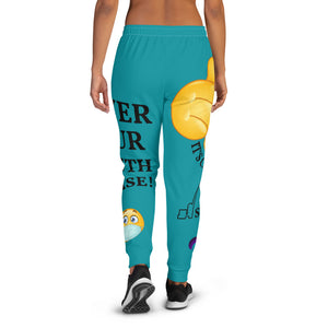 Women's Joggers-Medium Blue